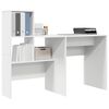 vidaXL Desk with Drawer White 51.77 x 19.69 x 41.93 in Engineered Wood