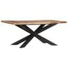 vidaXL Dining Table Natural Acacia Wood Solid Acacia Wood