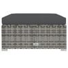 vidaXL Garden Lounge Set Grey PE rattan Large Modular