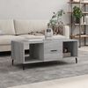 vidaXL Coffee Table Grey Sonoma 40.2x19.7x15.7" Engineered Wood