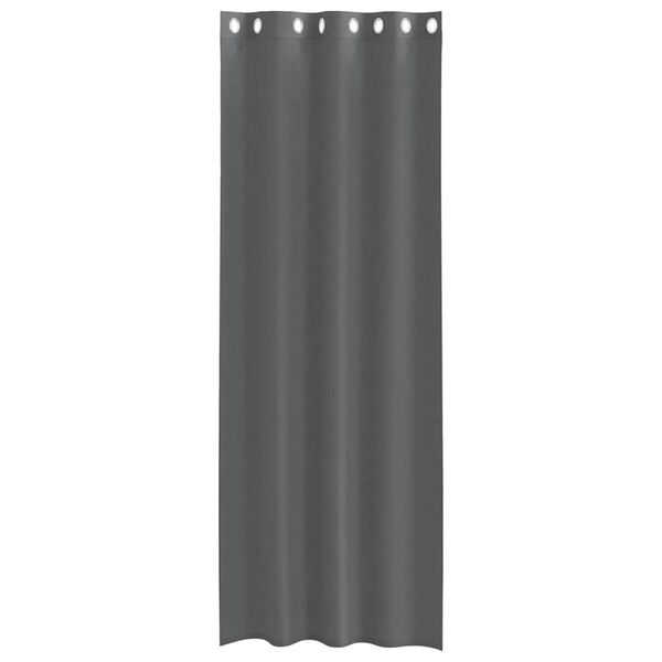 vidaXL Voile Curtains with Grommets 2 pcs Dark Grey 55.1x102.4"