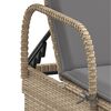 vidaXL Sun Lounger Beige and Light Grey