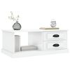 vidaXL Coffee Table High gloss white Engineered wood 35.4 x 19.7 x 13.8 in