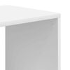 vidaXL Book Cabinet White Engineered Wood 26 x 12 x 44 in Book Cabinet