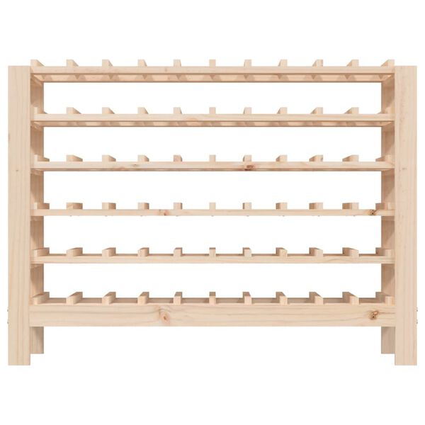 vidaXL Wine Rack 43.1x11.8x32.3" Solid Wood Pine