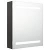 vidaXL Bathroom Cabinet Anthracite MDF Wall-Mounted Mirror Cabinet