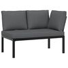 vidaXL Garden Bench Black, Anthracite