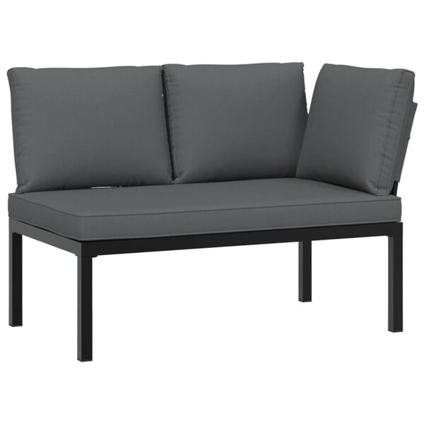 vidaXL Garden Bench Black, Anthracite