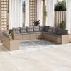 vidaXL Garden Sofa Set Mix Beige, Light Grey