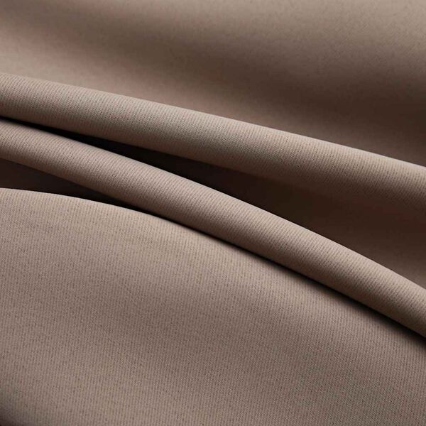 vidaXL Blackout Curtain with Metal Rings Taupe 114.2x96.5"