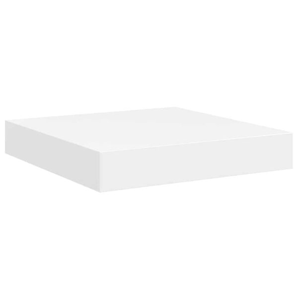 vidaXL Wall Shelf White Honeycomb MDF, metal 9.1x9.3x1.5 in