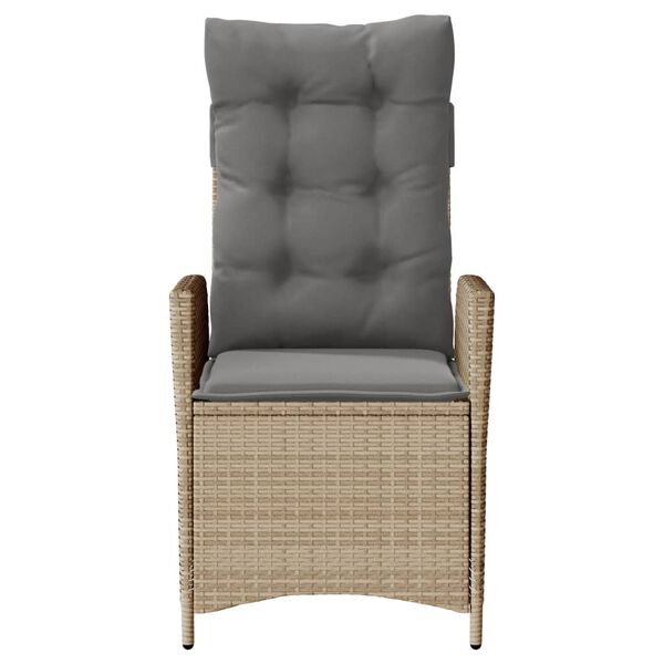vidaXL Reclining Garden Chair Mix beige
