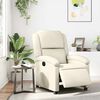 vidaXL Electric Recliner Chair Cream Faux Leather