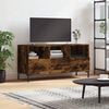 vidaXL TV Cabinet Smoked Oak 40.2x14.2x19.7" Engineered Wood