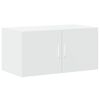 vidaXL Storage Cabinet White Engineered Wood Tall Storage Cabinet