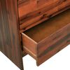 vidaXL Chest Of Drawers Natural Acacia Solid Acacia Wood Compact