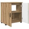 vidaXL Bathroom Cabinet with Door Artisan Oak 24.02 x 13.78 x 25.20 in