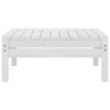 vidaXL Garden Lounge Set White Solid Pinewood Medium Modular