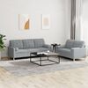 vidaXL Sofa Set Light Grey