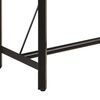 vidaXL Bar Table Natural Wood and Black Solid mango wood and iron Large