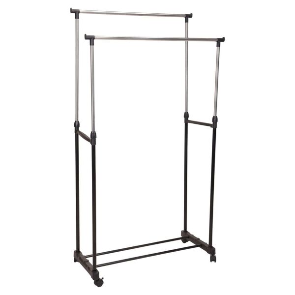 Storage solutions Garment Rack Chrome and black
