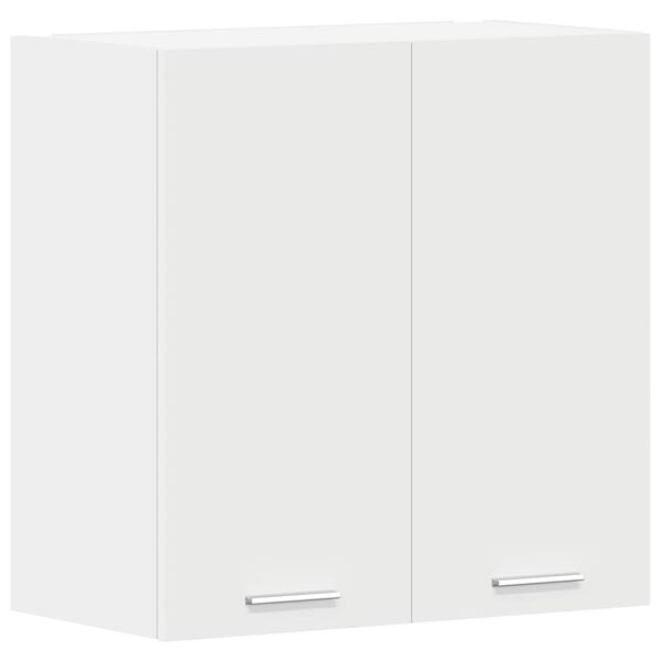 vidaXL Hanging Cabinet High Gloss White Engineered Wood Hanging Cabinet