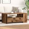 vidaXL Coffee Table Old Wood 40.16 x 21.65 x 17.13 in Engineered Wood