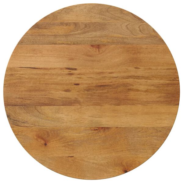 vidaXL Table Top Oak finish Solid mango wood 27.6 in diameter Table Top