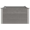 vidaXL Garden Raised Bed Grey Wood-plastic composite 59.1x39.4x21.3 in