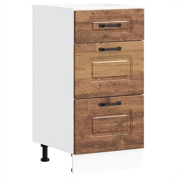 vidaXL Kitchen Base Cabinet Old wood Engineered wood Medium