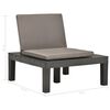 vidaXL Patio Lounge Chair with Cushion Plastic Anthracite