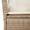 vidaXL Reclining Garden Chair Set of 2 Beige