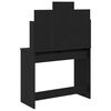 vidaXL Dressing Table Black oak 37.8" x 15.7" x 55.9" Engineered wood
