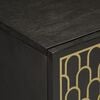 vidaXL Side Cabinet Black Solid Mango Wood Standard Cabinet