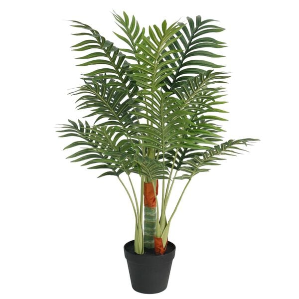 vidaXL Artificial Palm Tree Green Polypropylene, Iron Wire, Fabric, Cement