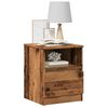 vidaXL Bedside Cabinet Set of 2 Old wood Engineered wood, metal Standard
