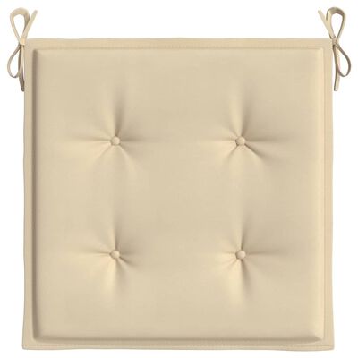 vidaXL Garden Chair Cushions 6 pcs Beige 19.7"x19.7"x1.2" Oxford Fabric