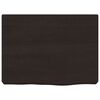 vidaXL Bathroom Countertop Dark Brown 15.7 x 11.8 x (0.8-2.4) " Treated Solid Wood