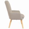 vidaXL Armchair Light Grey 24.80 x 26.38 x 37.01 in Sherpa Fabric