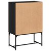 vidaXL Side Cabinet Black Engineered wood Medium Side Cabinet
