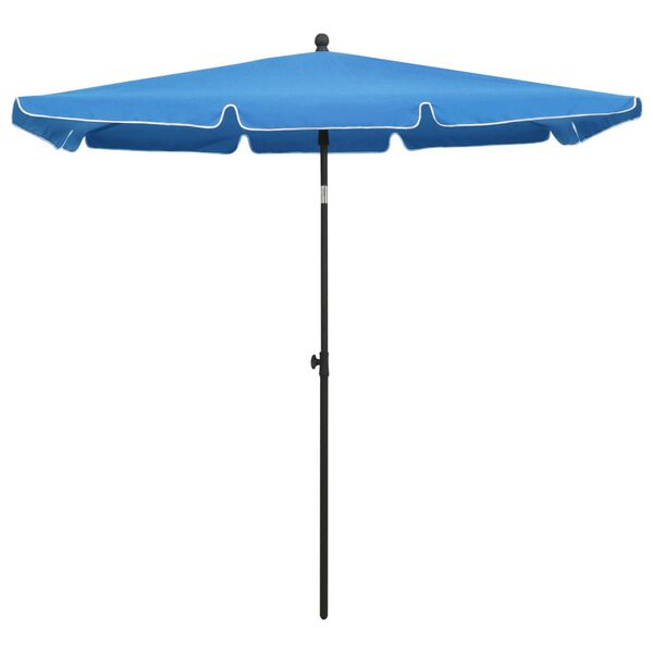 vidaXL Garden Parasol Azure Blue Polyester 82.7in x 55.1in Tiltable