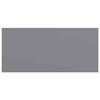 vidaXL Wall Shelf Grey Honeycomb MDF, Metal 19.7 x 9.1 x 1.5 in