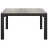 vidaXL Garden Coffee Table Grey DPC, powder-coated steel Medium Tough