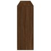 vidaXL Sideboard Brown Oak Engineered Wood, Glass Sideboard Rectangular