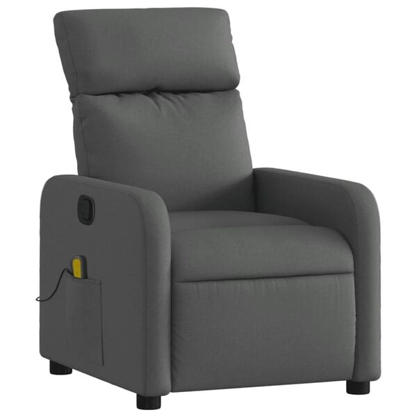 vidaXL Massage Recliner Chair Dark grey