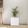 vidaXL Planter Box White Engineered wood 15.7 in square