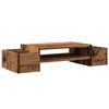 vidaXL Monitor Stand with Storage Old Wood 27.6x10.6x5.9" Engineered Wood