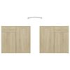 vidaXL Sideboard Sonoma Oak Engineered Wood Medium Sideboard