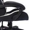 vidaXL Racing Chair White and Black