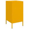 vidaXL Bedside Cabinet Set of 2 Mustard Yellow Cold-Rolled Steel Medium